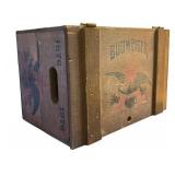 LL - Budweiser Centennial Beer Case 1876-1976 Reproduction Wooden