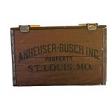 LL - Budweiser Centennial Beer Case 1876-1976 Reproduction Wooden