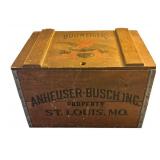 LL - Budweiser Centennial Beer Case 1876-1976 Reproduction Wooden