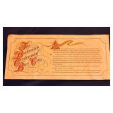 LL - Budweiser Centennial Beer Case 1876-1976 Reproduction Wooden