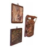 LL - Vintage Wooden Decorative Plaques and More