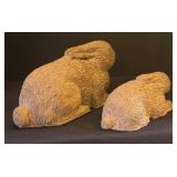 LL - Two Bunny Figurines
