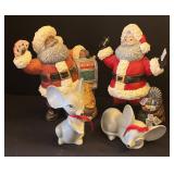 LL - Festive Santa and Mouse Figurines