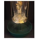 LL - Two Snowman Figurines with Crystal Candle Holder