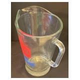 LL - Schmidt Beer Vintage Glass Pitcher