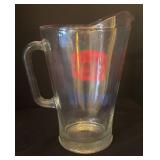 LL - Schmidt Beer Vintage Glass Pitcher