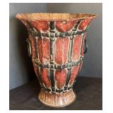 LR - Decorative Ceramic Vase and Metal Planter