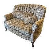LL - Vintage Floral Damask Sofa - Includes Accent Pillows