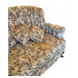 LL - Vintage Floral Damask Sofa - Includes Accent Pillows