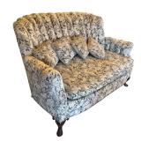 LL - Vintage Floral Damask Sofa - Includes Accent Pillows