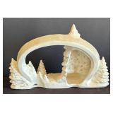 LR - Snow Baby Style Figurines Set with Arched Backdrop