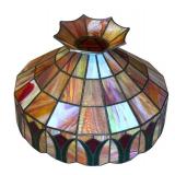 LL - Stunning Vintage Stained Glass Lampshade