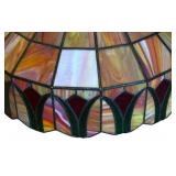 LL - Stunning Vintage Stained Glass Lampshade