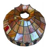 LL - Stunning Vintage Stained Glass Lampshade