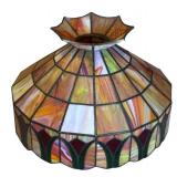 LL - Stunning Vintage Stained Glass Lampshade