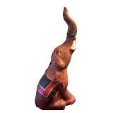 LL - Vintage Leather Elephant Decanter
