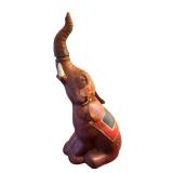 LL - Vintage Leather Elephant Decanter