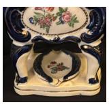LL - Vintage Hand-Painted Ceramic Lidded Jar