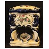 LL - Vintage Hand-Painted Ceramic Lidded Jar