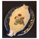 LL - Vintage Hand-Painted Ceramic Lidded Jar