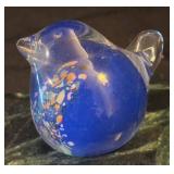 LL - Vintage Hallingglass Norway Bird Figurine Handmade Glass Art