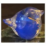 LL - Vintage Hallingglass Norway Bird Figurine Handmade Glass Art
