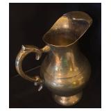 LL - Vintage Brass Pitcher and Gibson Gold Tone Chargers