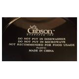 LL - Vintage Brass Pitcher and Gibson Gold Tone Chargers