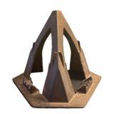 LL - Antique Sad Iron Stand with Three Irons