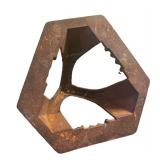 LL - Antique Sad Iron Stand with Three Irons