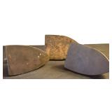 LL - Antique Sad Iron Stand with Three Irons