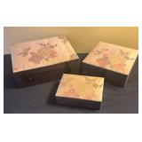 LL - Three Lovely Vintage Jewelry Boxes