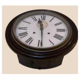 LL - Antique Mahogany Round Wall Clock