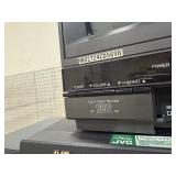 Contents of Cart - Working Electronics Including Panasonic Color Monitor CT-1382-VY BluRay Player VCR etc