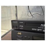 Contents of Cart - Working Electronics Including Panasonic Color Monitor CT-1382-VY BluRay Player VCR etc