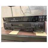 Contents of Cart - Working Electronics Including Panasonic Color Monitor CT-1382-VY BluRay Player VCR etc