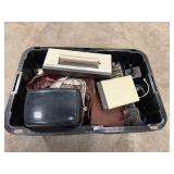 Large Bin of Assorted Vintage Electronics - ATARI Items Many Floppy Disks Games & Much More!