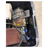 Large Bin of Assorted Vintage Electronics - ATARI Items Many Floppy Disks Games & Much More!