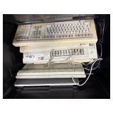 Large Bin w/Assorted Vintage Computer Keyboards