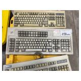 Large Bin w/Assorted Vintage Computer Keyboards