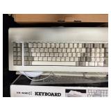 Large Bin w/Assorted Vintage Computer Keyboards & Other Items