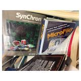 Large Bin Full of ATARI Books Items Some Games etc