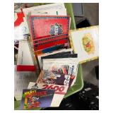 Large Bin Full of Vintage Atari & other Game Manuals , Apple Items, Booklets etc