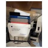 Vintage Commodore VIC-1525 Computer Printer w/Extras Plus Boxes of Floppy Disks Games Programs etc