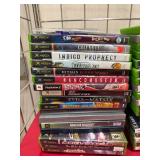 Large Bin Full of Assorted Video Games & Accessories Controllers Cords etc - Mostly Original XBOX
