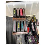 Bin w/ATARI 2600 Video Game System Games Accessories & other items