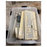 Large Lot of Vintage APPLE Keyboards, Computer Mice etc