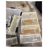 Large Lot of Vintage APPLE Keyboards, Computer Mice etc