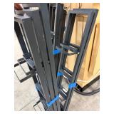 Lot of 8 Metal Ikea DVD, Video Game, CD Wall Mounted "Lerberg" Organizer Display Racks