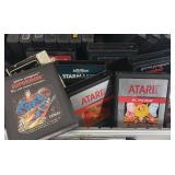 ATARI 2600 Video Game System w/Cords & Many Games